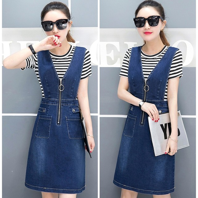 ĐẦM YẾM JEAN CỔ V DÂY KÉO TRƯỚC NGỰC